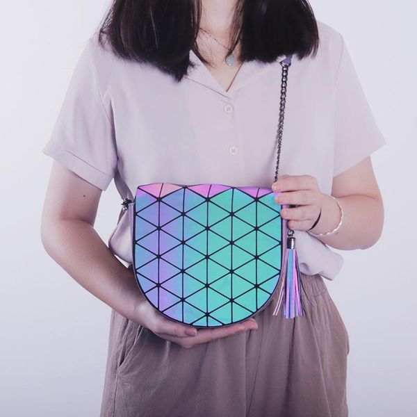 evening bags special material reflective pu geometric pattern shoulder bag saddle rhombus plaid shine cool personality crossbody women'
evening bags special material reflective pu geometric pattern shoulder bag saddle rhombus plaid shine cool personality crossbody women'