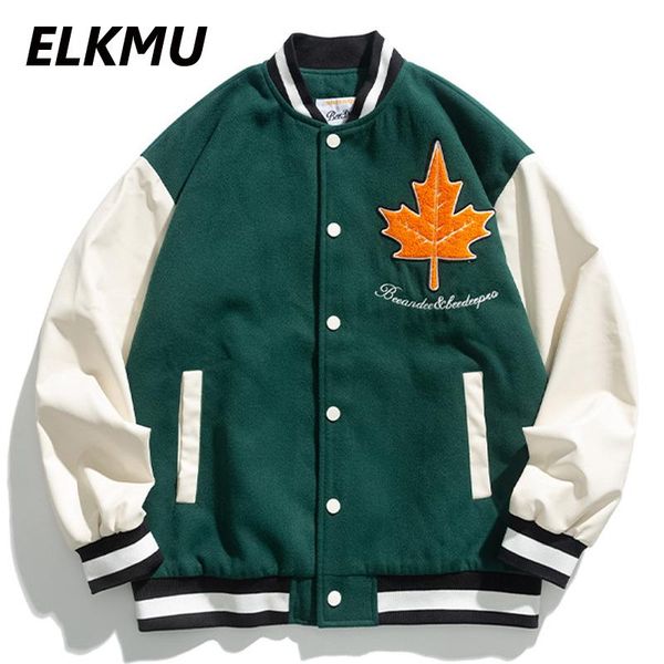 men's jackets elkmu streetwear baseball jacket men sleeve patchwork bomber coats autumn embroidery oversized male hm322, Black;brown
men's jackets elkmu streetwear baseball jacket men sleeve patchwork bomber coats autumn embroidery oversized male hm322, Black;brown