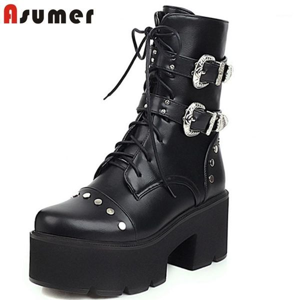 boots asumer 2021 fashion thick heel platform women punk shoes round toe buckle rivet cool autumn winter ankle woman1, Black
boots asumer 2021 fashion thick heel platform women punk shoes round toe buckle rivet cool autumn winter ankle woman1, Black
