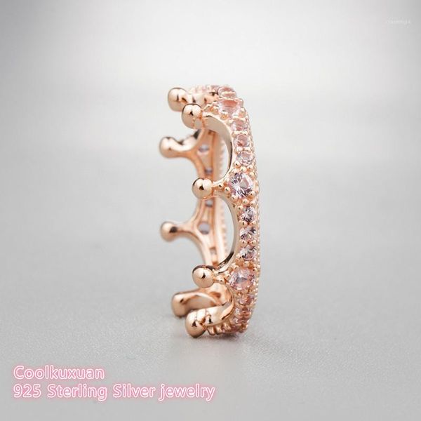 cluster rings spring original 100% 925 sterling silver pink enchanted crown ring, rose for diy jewelry women, Golden;silver
cluster rings spring original 100% 925 sterling silver pink enchanted crown ring, rose for diy jewelry women, Golden;silver