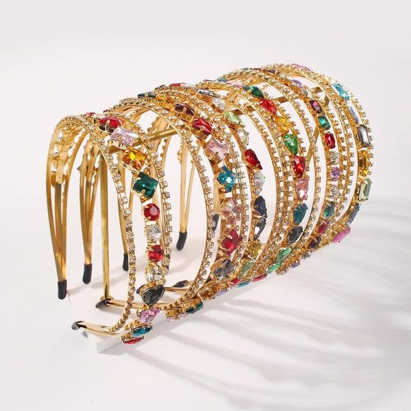 hair clips & barrettes f2450 double-layer alloy geometric glass drill super flash hairband fashion luxury hoop female accessories, Golden;silver
hair clips & barrettes f2450 double-layer alloy geometric glass drill super flash hairband fashion luxury hoop female accessories, Golden;silver