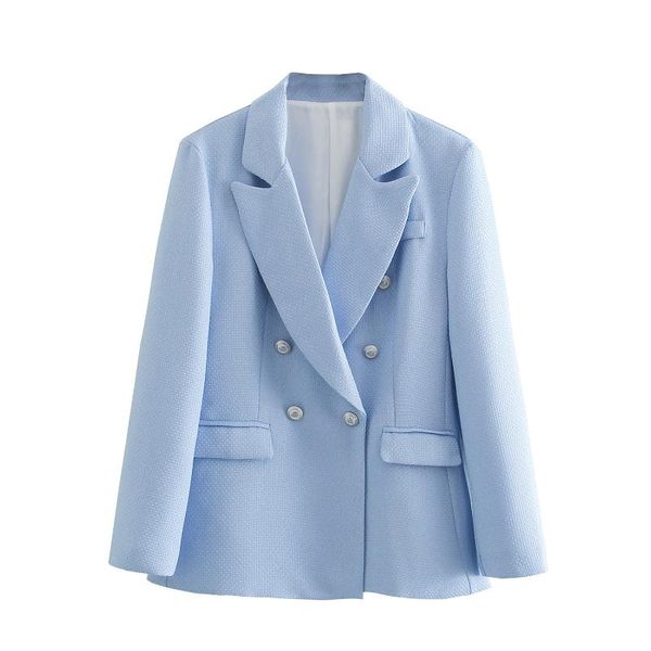 women's suits & blazers light weight pockets blazer women double breasted elegant outwear office lady straight casual jackets female, White;black
women's suits & blazers light weight pockets blazer women double breasted elegant outwear office lady straight casual jackets female, White;black