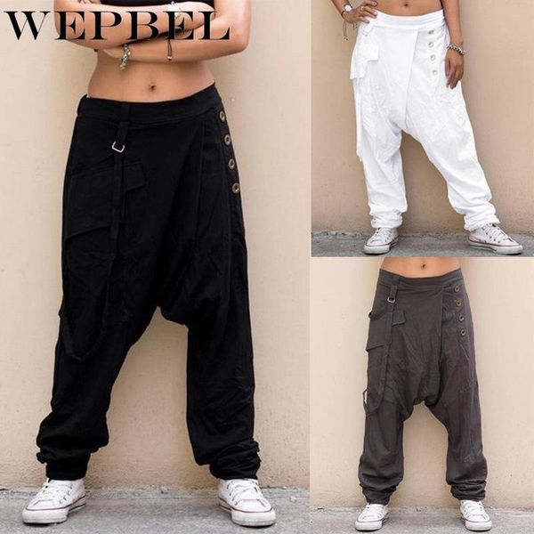 women's pants & capris wepbel fashion womens casual loose elastic low waist drop crotch solid color pockets harem baggy trousers plus, Black;white
women's pants & capris wepbel fashion womens casual loose elastic low waist drop crotch solid color pockets harem baggy trousers plus, Black;white