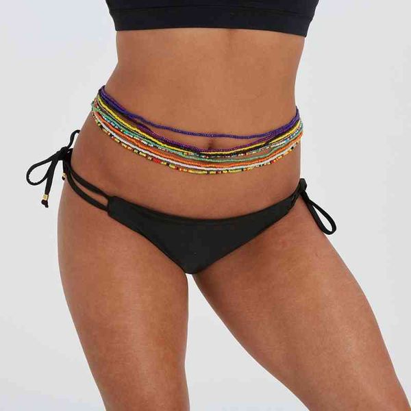 10pcs summer bikini stretchy multicolor beaded belly waist chain bohemian african layered colorful beach body jewelry, Silver
10pcs summer bikini stretchy multicolor beaded belly waist chain bohemian african layered colorful beach body jewelry, Silver