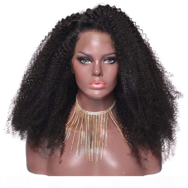 360 lace front wigs afro deep brazilian glue less full lace frontal wig plucked curly with baby hair 180% density available, Black;brown 
360 lace front wigs afro deep brazilian glue less full lace frontal wig plucked curly with baby hair 180% density available, Black;brown
