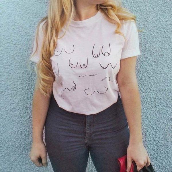 plus size brilliant breasts feminist t-shirt boob positive girl power positivity breastfeeding funny graphic tees grunge tumblr, White
plus size brilliant breasts feminist t-shirt boob positive girl power positivity breastfeeding funny graphic tees grunge tumblr, White