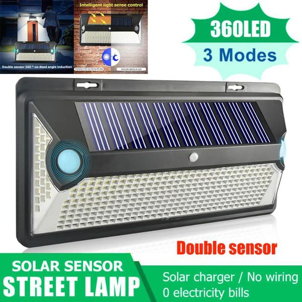 solar lamps 360/720 led light sunlight outdoor waterproof street exterior wall lamp pir motion sensor night lighting garden decoration
solar lamps 360/720 led light sunlight outdoor waterproof street exterior wall lamp pir motion sensor night lighting garden decoration