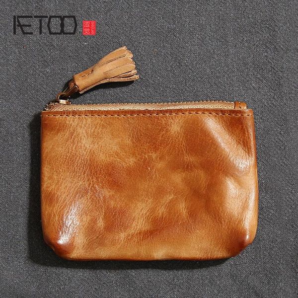 coin purses aetoo vintage old pure leather mini purse zipper bag storage male and female, Red;black
coin purses aetoo vintage old pure leather mini purse zipper bag storage male and female, Red;black