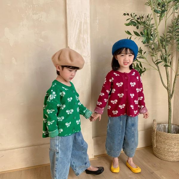 korean style fashion boys and girls bowknot knit cardigan kids children o-neck long sleeve sweaters coats, Blue
korean style fashion boys and girls bowknot knit cardigan kids children o-neck long sleeve sweaters coats, Blue