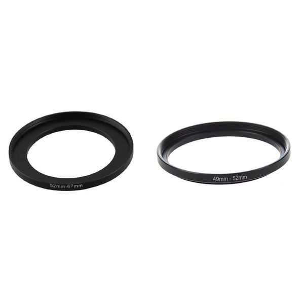 lens adapters & mounts retail 2 pcs camera replacement filter metal step up ring adapter, 52mm-67mm 49mm-52mm
lens adapters & mounts retail 2 pcs camera replacement filter metal step up ring adapter, 52mm-67mm 49mm-52mm