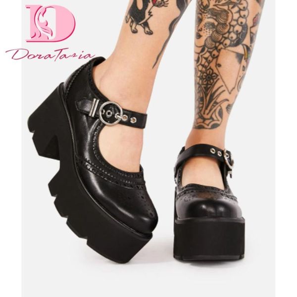 dress shoes doratasia brand female platform spring pumps fashion buckle chunky high heels women daily trendy office woman, Black
dress shoes doratasia brand female platform spring pumps fashion buckle chunky high heels women daily trendy office woman, Black