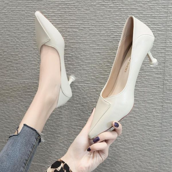 dress shoes simple shallow mouth women 2021 autumn trend high heels female pointed toe stiletto working fashion, Black
dress shoes simple shallow mouth women 2021 autumn trend high heels female pointed toe stiletto working fashion, Black