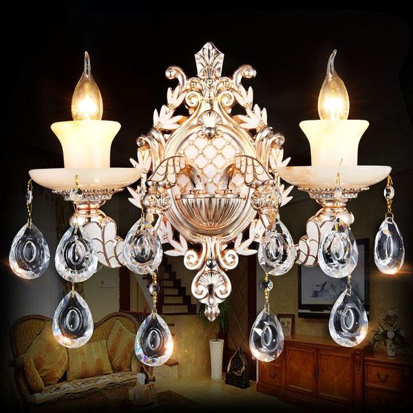 european crystal wall lamp bedroom bedside candle living room tv wall background double head staircase corridor lamps
european crystal wall lamp bedroom bedside candle living room tv wall background double head staircase corridor lamps