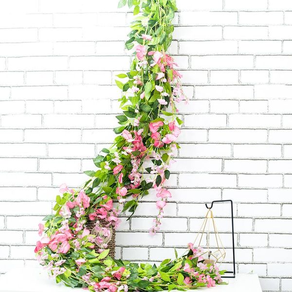 decorative flowers & wreaths 2m artificial wisteria vine garland silk rattan string foliage wedding arch hanging wall flower home garden dec
decorative flowers & wreaths 2m artificial wisteria vine garland silk rattan string foliage wedding arch hanging wall flower home garden dec