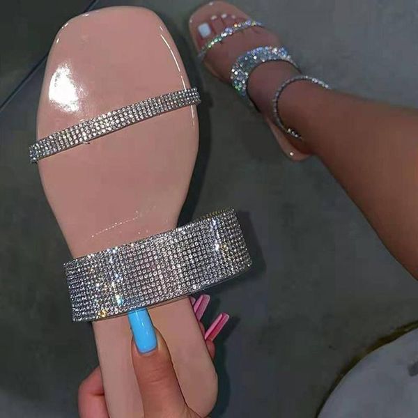 slippers 2021 women crystal female casual square toe slides ladies fashion beach summer open comfort flat big size, Black
slippers 2021 women crystal female casual square toe slides ladies fashion beach summer open comfort flat big size, Black
