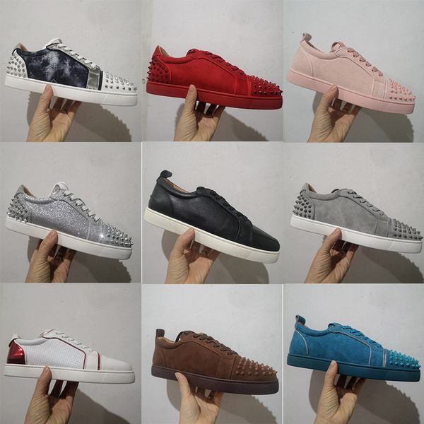 men women sneakers luxury shoes low black white suede grey pink flats trainers for party wedding fashion spikes size 36-47
men women sneakers luxury shoes low black white suede grey pink flats trainers for party wedding fashion spikes size 36-47