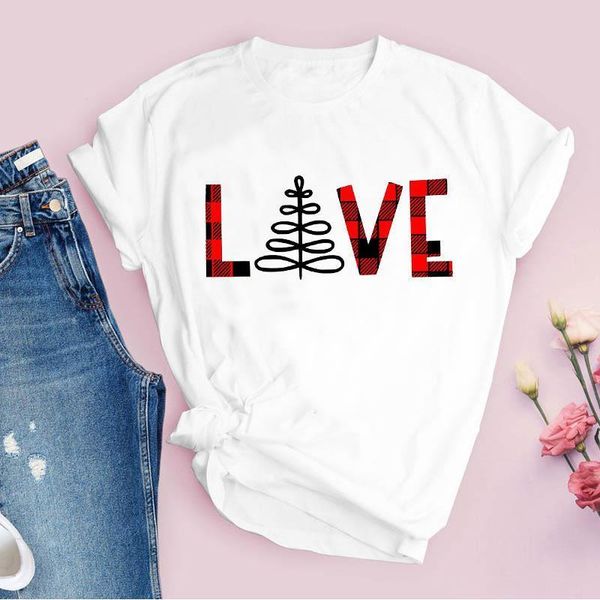 tees for women print love plaid letter new year 90s holiday christmas clothes female tshirt lady clothing graphic t-shirt, White
tees for women print love plaid letter new year 90s holiday christmas clothes female tshirt lady clothing graphic t-shirt, White