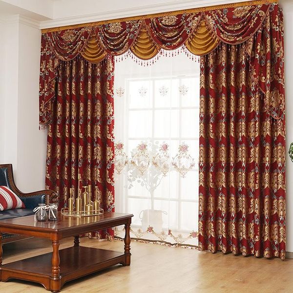 curtain & drapes red jacquard chenille curtains blackout for living room and bedroom
curtain & drapes red jacquard chenille curtains blackout for living room and bedroom