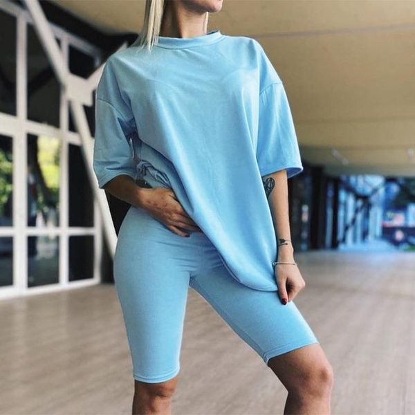casual loose women t shirt bodycon biker shorts belt 3 piece set sports summer fitness solid color streetwear outfits, Gray
casual loose women t shirt bodycon biker shorts belt 3 piece set sports summer fitness solid color streetwear outfits, Gray
