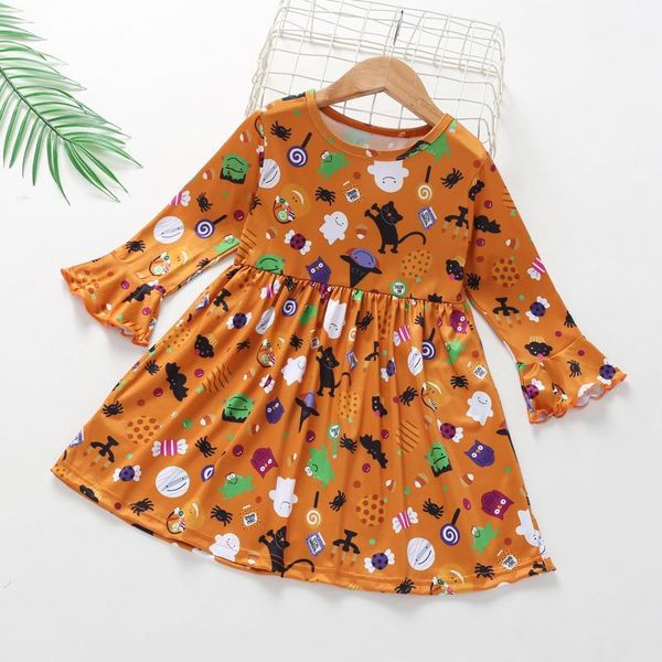 girl's dresses autumn girls long sleeve halloween cartoon print baby princess dress clothes born infant clothing, Red;yellow
girl's dresses autumn girls long sleeve halloween cartoon print baby princess dress clothes born infant clothing, Red;yellow