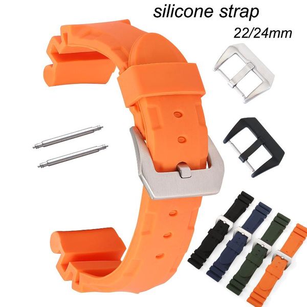 watch bands silicone replacement band 22mm 24mm strap soft sports rubber watchband wrist bracelet black silver buckle with pins, Black;brown
watch bands silicone replacement band 22mm 24mm strap soft sports rubber watchband wrist bracelet black silver buckle with pins, Black;brown