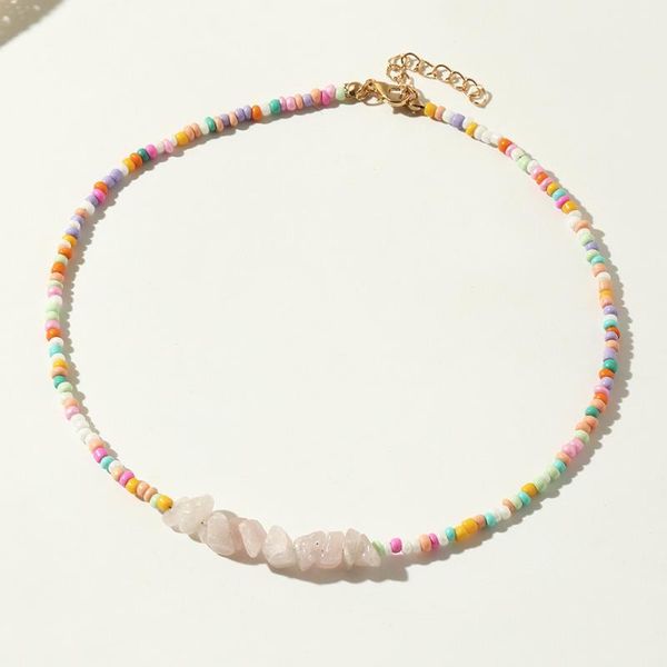 chokers bohemian colorful beaded necklace boho irregular crystal stone choker for women neck chain collar fashion beach summer jewelry, Golden;silver
chokers bohemian colorful beaded necklace boho irregular crystal stone choker for women neck chain collar fashion beach summer jewelry, Golden;silver