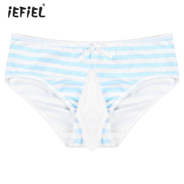 underpants mens see-through bulge pouch underwear low waist striped sissy gay lingerie panties elastic waistband bowknot briefs, Black;white
underpants mens see-through bulge pouch underwear low waist striped sissy gay lingerie panties elastic waistband bowknot briefs, Black;white