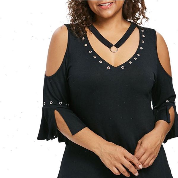 fashion women blouses solid shirt flare short sleeve v neck rivet shirts women blouse women tunic plus size blusas femininas, White
fashion women blouses solid shirt flare short sleeve v neck rivet shirts women blouse women tunic plus size blusas femininas, White