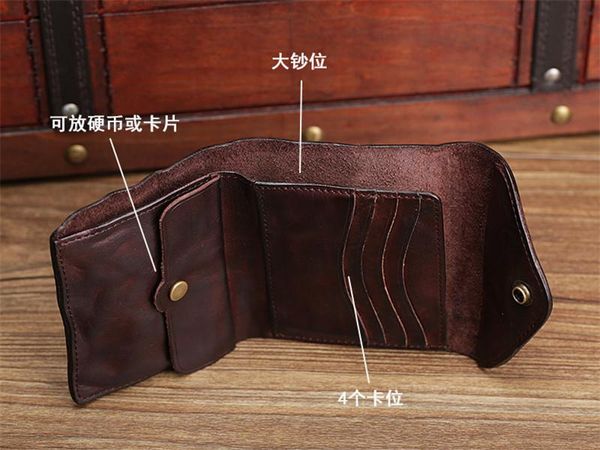 wallets fashion vintage genuine leather men's women's mini wallet designer luxury real cowhide multifunctional casual coin purse, Red;black
wallets fashion vintage genuine leather men's women's mini wallet designer luxury real cowhide multifunctional casual coin purse, Red;black