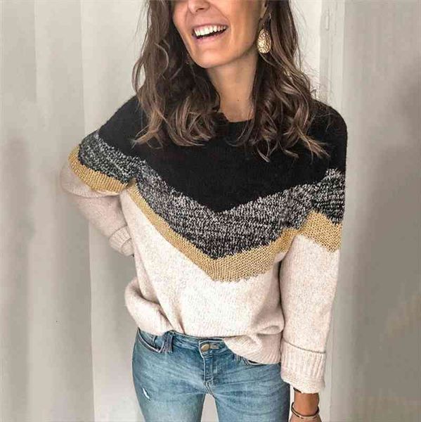 sweaters winter warm women long sleeve turtleneck striped patchwork loose causal pullover sweater plus size, White;black
sweaters winter warm women long sleeve turtleneck striped patchwork loose causal pullover sweater plus size, White;black
