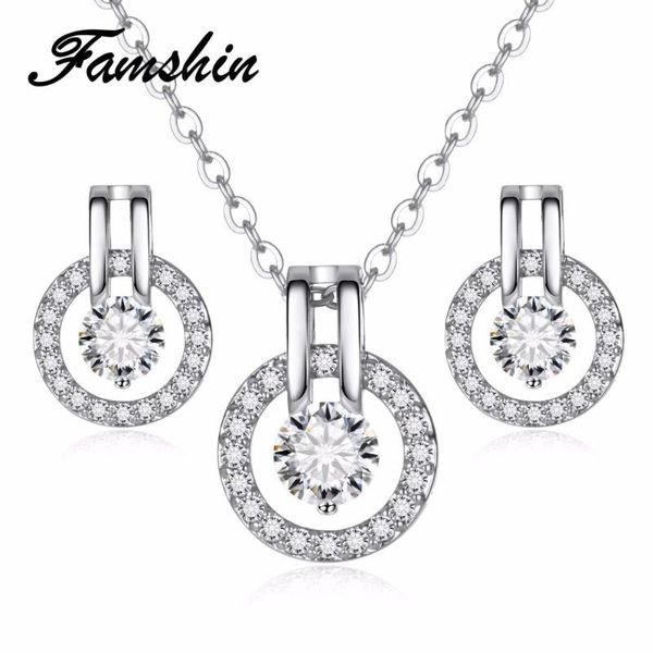 earrings & necklace famshin 2021 elegant fashion jewelry sets silver color crystal set for women wedding statement party
earrings & necklace famshin 2021 elegant fashion jewelry sets silver color crystal set for women wedding statement party
