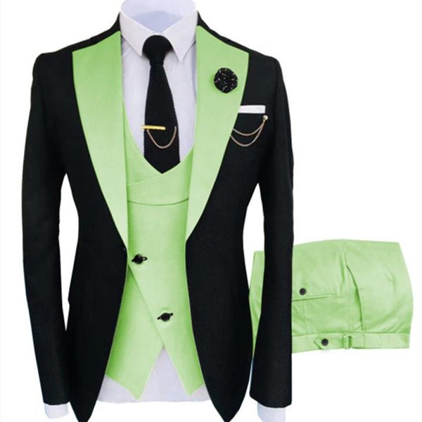 men's suits & blazers costume slim fit business groom blue tuxedos for formal wedding jacket pant vest 3 pieces, White;black
men's suits & blazers costume slim fit business groom blue tuxedos for formal wedding jacket pant vest 3 pieces, White;black
