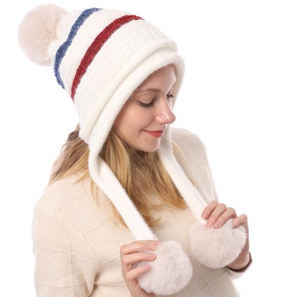 beanie/skull caps europe and the united states autumn winter plus-winter plush warm 3 ball knitted hat snow neal soft women's wool cap, Blue;gray
beanie/skull caps europe and the united states autumn winter plus-winter plush warm 3 ball knitted hat snow neal soft women's wool cap, Blue;gray
