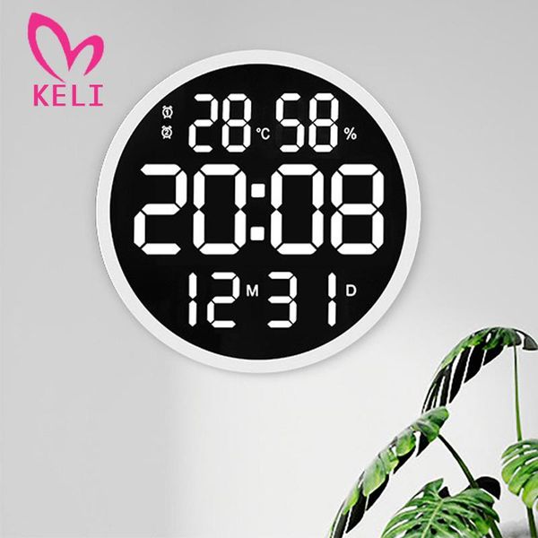 12inch led large number wall clock digital temperature and humidity electronic clock modern design decoration home office decor
12inch led large number wall clock digital temperature and humidity electronic clock modern design decoration home office decor