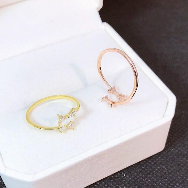 cluster rings real 925 sterling silver adjustable exquisite jewelry charming crystal lasting shiny ring women amazing bow-knot shape, Golden;silver
cluster rings real 925 sterling silver adjustable exquisite jewelry charming crystal lasting shiny ring women amazing bow-knot shape, Golden;silver