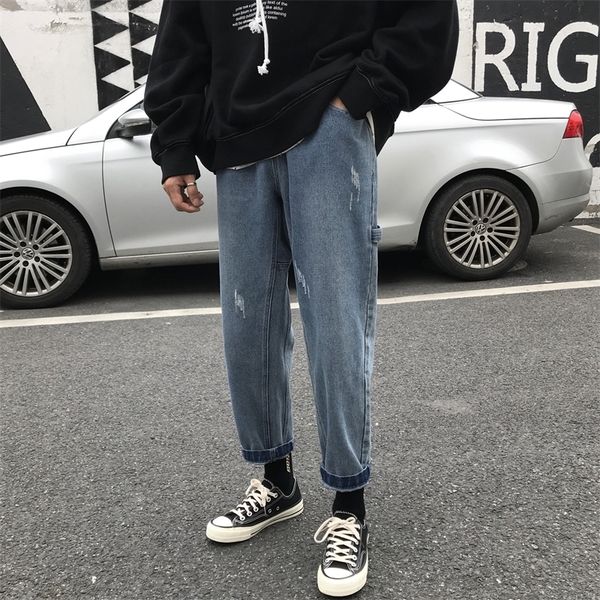 2021 spring men's new work haren casual cargo pants baggy homme classic blue color jeans biker denim loose trousers size -2xl cp9n
2021 spring men's new work haren casual cargo pants baggy homme classic blue color jeans biker denim loose trousers size -2xl cp9n