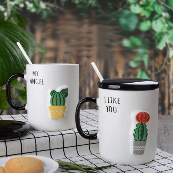 mugs cute cactus pattern coffee mug cartoon embossed breakfast cups ceramic milk cup creative gift for friends with lid and spoon
mugs cute cactus pattern coffee mug cartoon embossed breakfast cups ceramic milk cup creative gift for friends with lid and spoon
