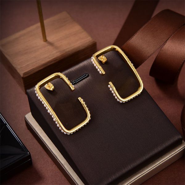 fashion pearl earrings women designer stud earrings luxury jewelry ear studs simple elegant wedding party golden earring clous d'oreill, Golden;silver
fashion pearl earrings women designer stud earrings luxury jewelry ear studs simple elegant wedding party golden earring clous d'oreill, Golden;silver