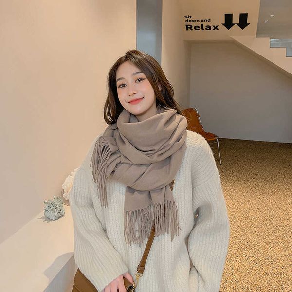 imitation cashmere scarf solid color 250g female korean fashion autumn and winter warm shawl bib, Blue;gray
imitation cashmere scarf solid color 250g female korean fashion autumn and winter warm shawl bib, Blue;gray