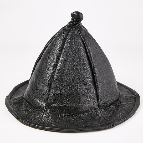 stingy brim hats real sheepskin witch wizard women men genuine leather octagonal caps fashion halloween party cosplay costume accessories, Blue;gray
stingy brim hats real sheepskin witch wizard women men genuine leather octagonal caps fashion halloween party cosplay costume accessories, Blue;gray