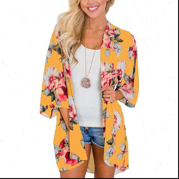 womens shirts women chiffon kimono cardigan floral printed long sleeve blouse summer autumn beach cover up boho loose ladies, White
womens shirts women chiffon kimono cardigan floral printed long sleeve blouse summer autumn beach cover up boho loose ladies, White