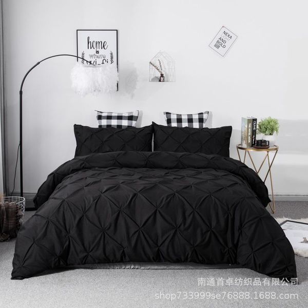 bedding sets 2/3pcs advanced pure black wrinkle point design polyester princess noble style duvet cover pillowcases oceania
bedding sets 2/3pcs advanced pure black wrinkle point design polyester princess noble style duvet cover pillowcases oceania