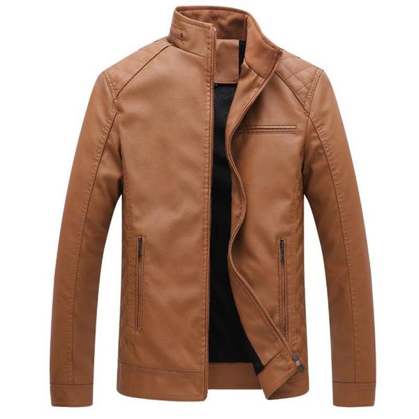 men's fur & faux autumn and winter leather jacket solid color motorcycle pu slim fleece warm coat, Black
men's fur & faux autumn and winter leather jacket solid color motorcycle pu slim fleece warm coat, Black
