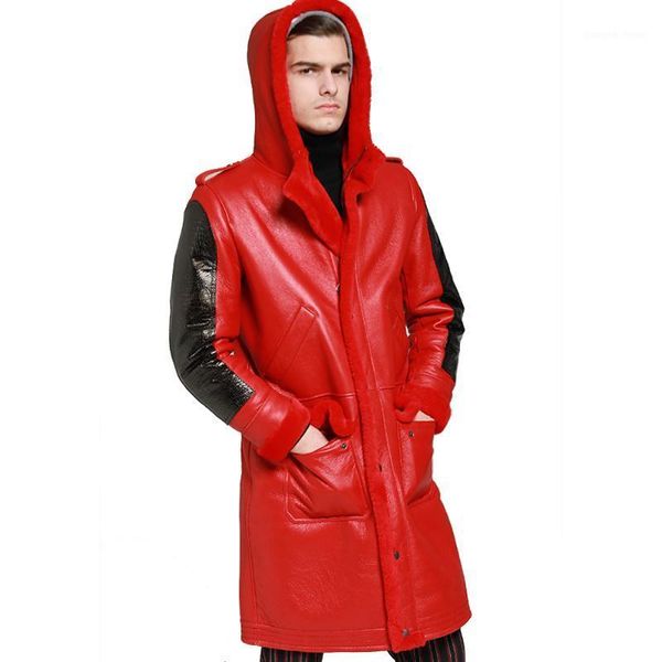 long hooded thicken shearling sheepskin coat men winter warm sheep leather jacket genuine brown real fur clothing men's & faux, Black
long hooded thicken shearling sheepskin coat men winter warm sheep leather jacket genuine brown real fur clothing men's & faux, Black