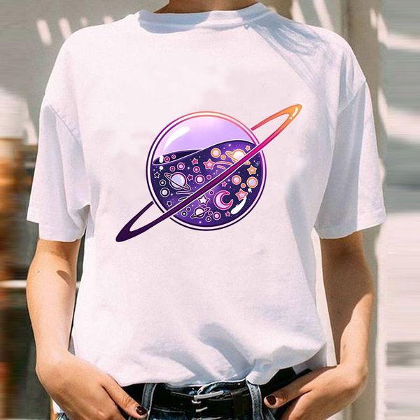 women's t-shirt women graphic space cartoon girl 90s cute spring summer short sleeve lady print female clothes tees tshirt, White
women's t-shirt women graphic space cartoon girl 90s cute spring summer short sleeve lady print female clothes tees tshirt, White