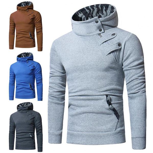 men's hoodies & sweatshirts hoodie stand collar camouflage stitching pullover zipper male big pocket sweatshirt turtleneck casual hoode, Black
men's hoodies & sweatshirts hoodie stand collar camouflage stitching pullover zipper male big pocket sweatshirt turtleneck casual hoode, Black