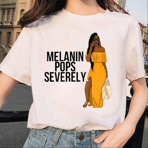 new arrival melanin tshirt women clothing beautiful black girl printed tee women summer short sleeve t shirts, White
new arrival melanin tshirt women clothing beautiful black girl printed tee women summer short sleeve t shirts, White