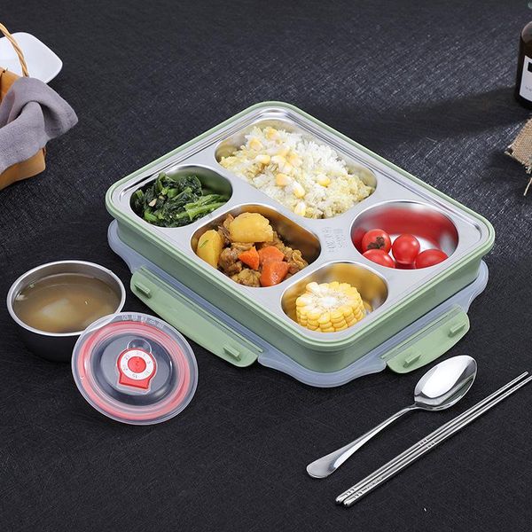 5 gird lunch box containers with compartments portable 304 stainless steel lunch box for kids give soup bowl
5 gird lunch box containers with compartments portable 304 stainless steel lunch box for kids give soup bowl