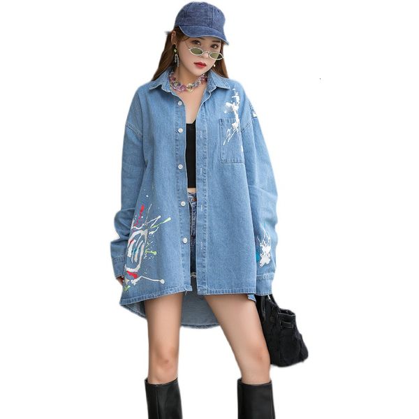 women's jackets fall female manga long graffiti denim jacket casual clothes fashion harajuku loose ladies'shirt oversize izh4, Black;brown
women's jackets fall female manga long graffiti denim jacket casual clothes fashion harajuku loose ladies'shirt oversize izh4, Black;brown