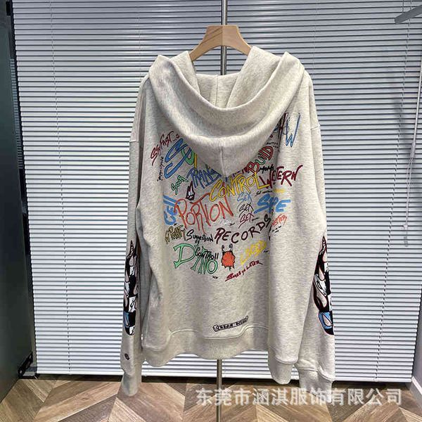 21 tide brand ch autumn winter sanskrit graffiti printing hooded couple's sweater men's and women's same top, Black
21 tide brand ch autumn winter sanskrit graffiti printing hooded couple's sweater men's and women's same top, Black